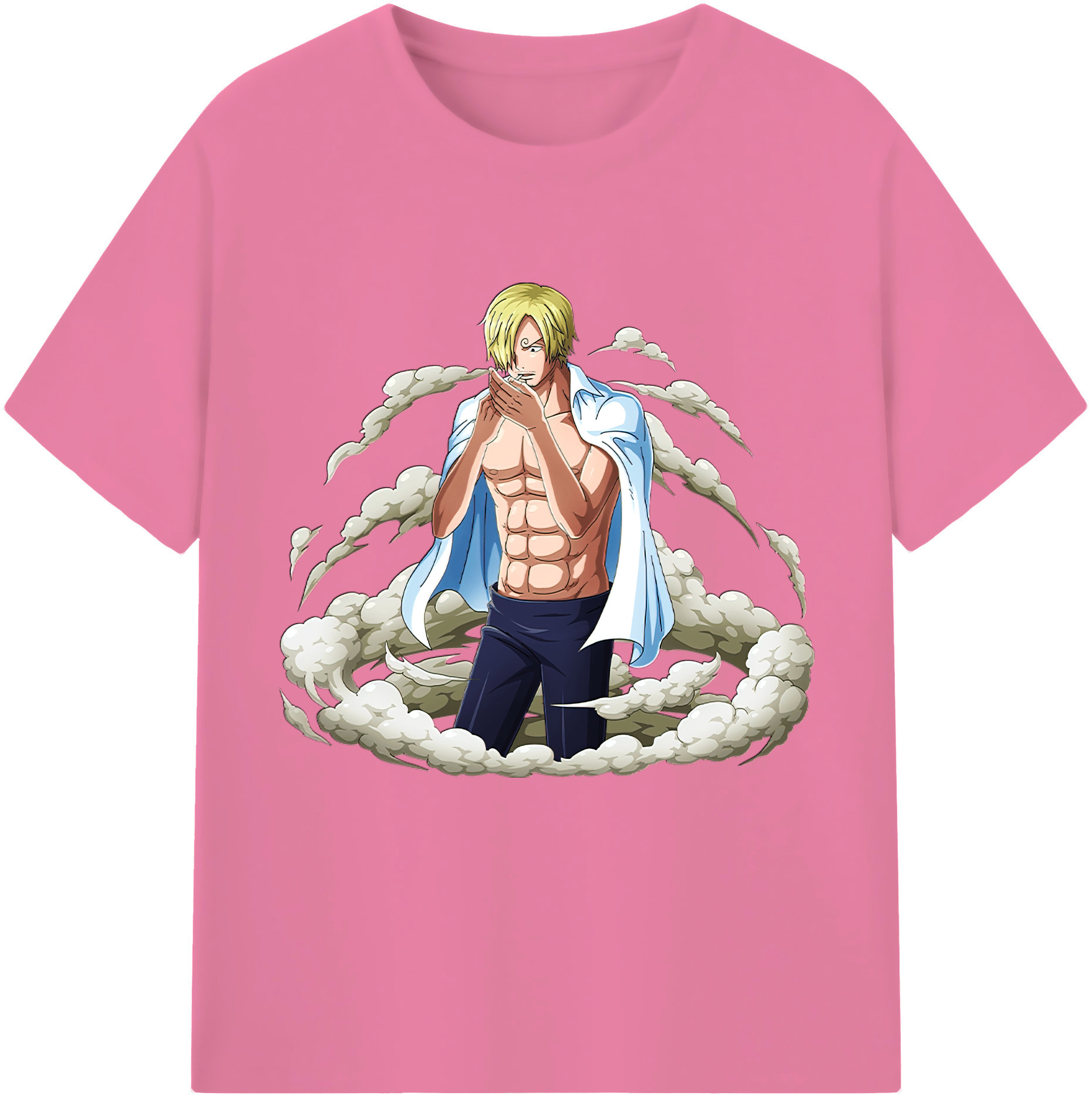 ワンピース サンジ ONE PIECE Sanji 綿100％半袖Tシャツ（フロントプリント）